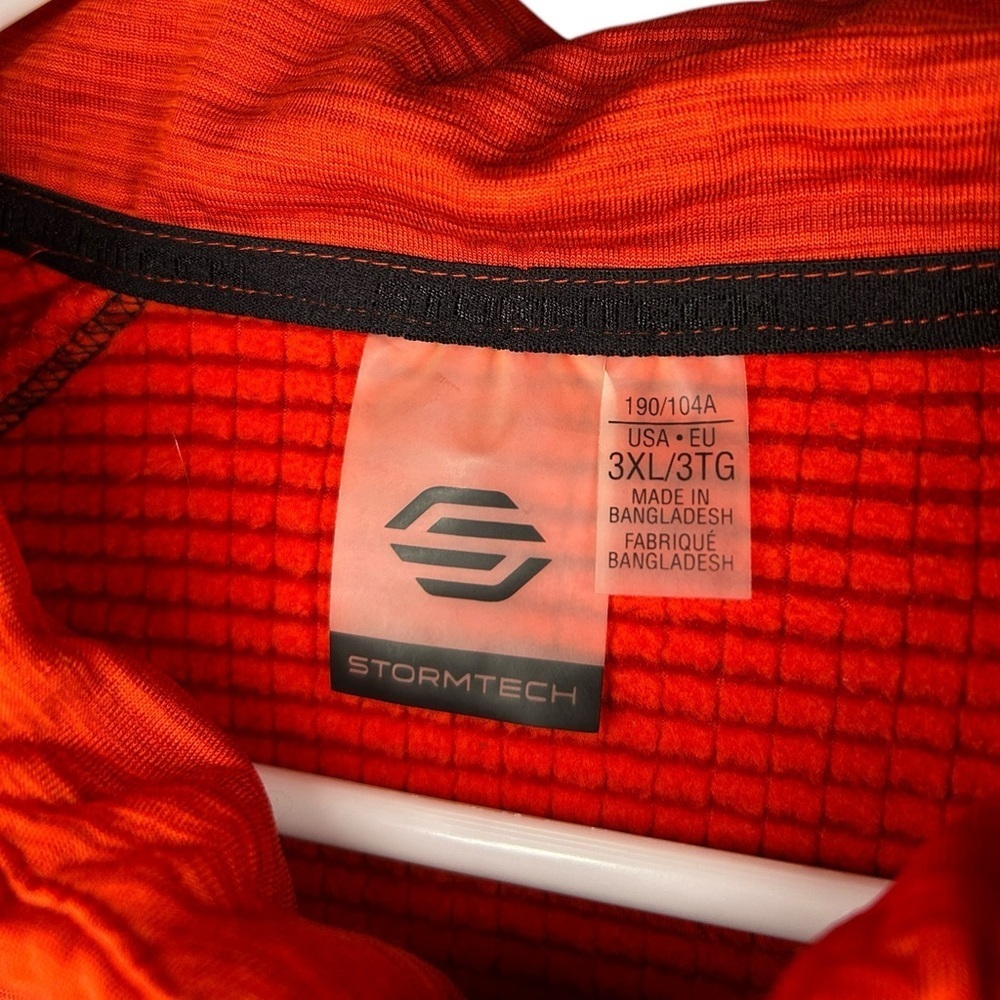 Stormtech Base Layer Thermal 1/4 Zip Pullover Fire Orange Men's Size 3XL Outdoor - Picture 6 of 11